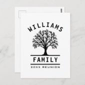 Tree Family Wiedersehen Summer Vacacation Road Tri Postkarte (Vorne/Hinten)