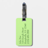 Tree Fern im Regenwald Gepäckanhänger (Rückseite vertikal)