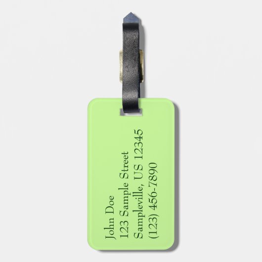 Tree Fern im Regenwald Gepäckanhänger (Rückseite vertikal)