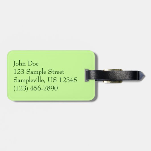 Tree Fern im Regenwald Gepäckanhänger (Rückseite horizontal)