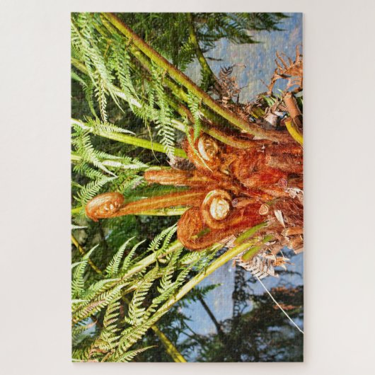 Tree fern new growth, Dandenong Ranges, Australien Puzzle (Vertikal)