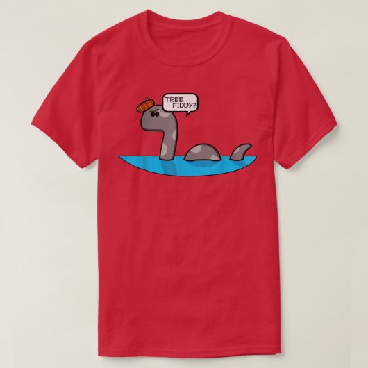 Tree Fiddy Funny Loch Ness Monster Nessie Tee 3 (Design vorne)