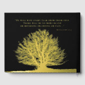 Tree Foil Funeral Gästebuch in Love Memory (Rückseite)