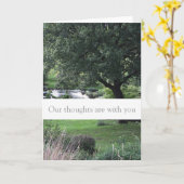Tree Friedlich Garden Beileid Condolences Card Karte (Gelbe Blume)