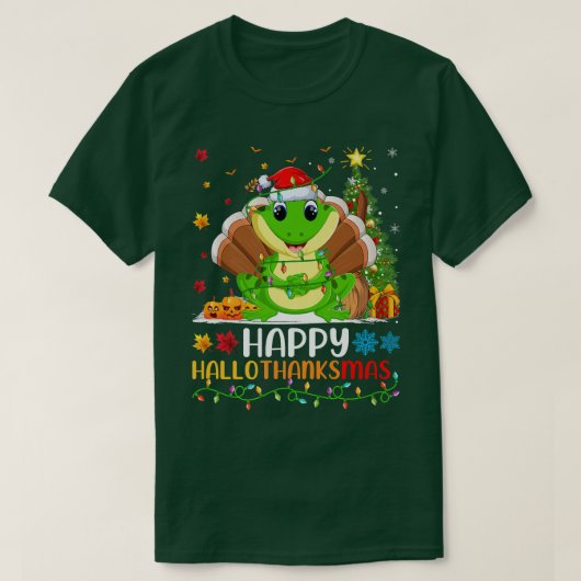 Tree Frog Animal Lover Funny Happy Tree Frog Hallo T-Shirt (Design vorne)