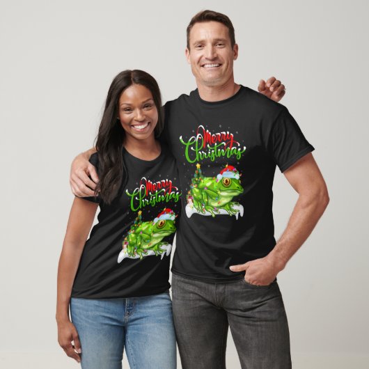Tree Frog Animal Lover Xmas Lighting Tree Frog Chr T-Shirt (Unisex)