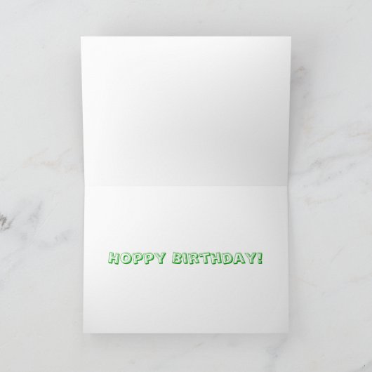 Tree Frog Birthday Card Karte (Innenseite)