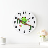 Tree Frog Clock Große Wanduhr (Zuhause)
