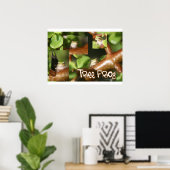 Tree Frog Collage, gleicher Frosch, verschiedene P Poster (Heimbüro)