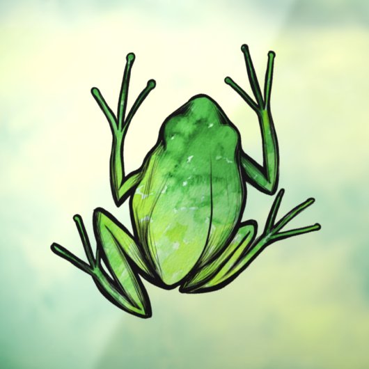 Tree Frog Fensteraufkleber (Blatt 3)