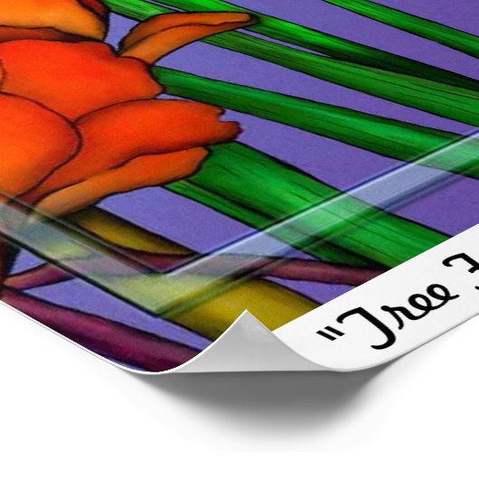 Tree Frog Garden Poster (Ecke)