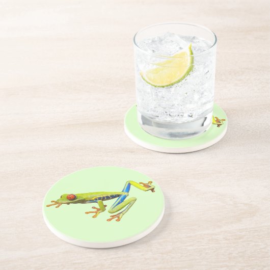 Tree Frog Getränkeuntersetzer (Seite)