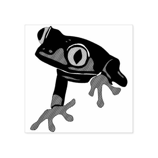 Tree Frog Gummistempel (Prägung)