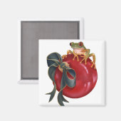 Tree Frog Holiday Magnet (Vorderseite/Rückseite)