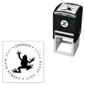 Tree Frog Illustration Rückgabezeichen Permastempel (Beispiel)