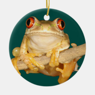 Tree Frog Keramik Ornament