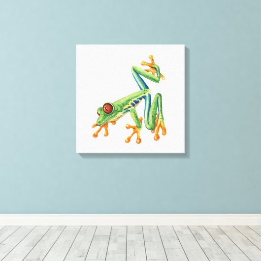 Tree frog leinwanddruck (Insitu (Holzboden))