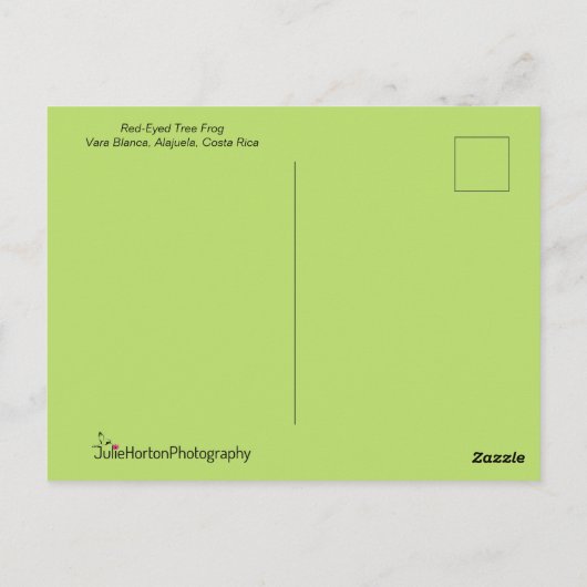 Tree Frog Personalisiert Postkarte (Rückseite)