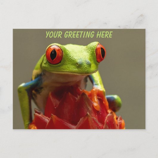 Tree Frog Personalisiert Postkarte (Vorderseite)