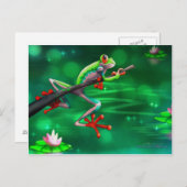 Tree Frog Postkarte (Vorne/Hinten)