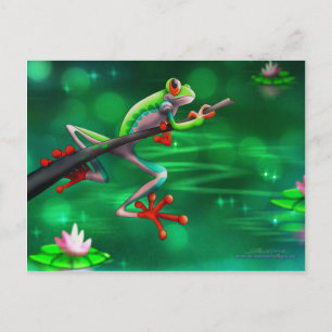Tree Frog Postkarte