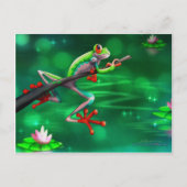 Tree Frog Postkarte (Vorderseite)