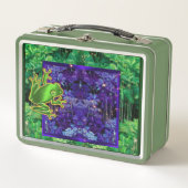 Tree Frog Rainforest Metall Brotdose (Vorderseite)