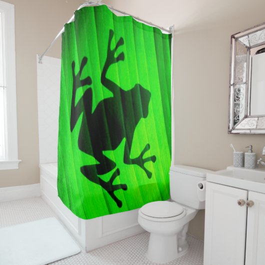 Tree Frog Shadow Shower Vorhang (Beispiel)