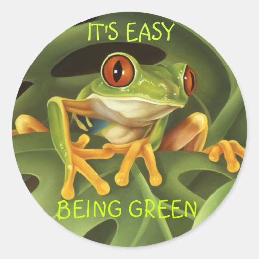 Tree Frog Sticker (Vorderseite)