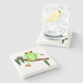 Tree Frog Stone Untersetzer (Seitenansicht)