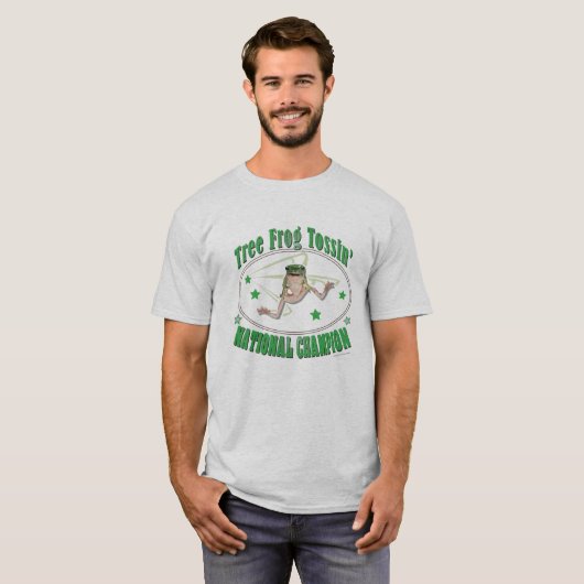 Tree Frog Tossin' National Champion T - Shirt (Vorne ganz)