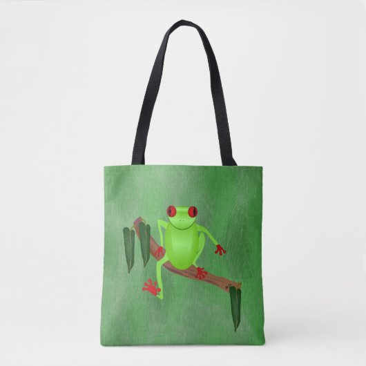 Tree Frog Tote Bag Tasche (Vorderseite)