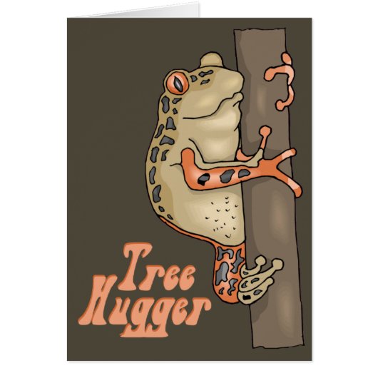 Tree Frog Tree Hugger Card (Vorne)