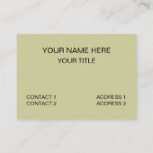 Tree Frog Visitenkarte (Rückseite)