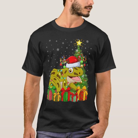 Tree Frog Xmas Holiday Santa Tree Frog Christmas T-Shirt (Vorderseite)