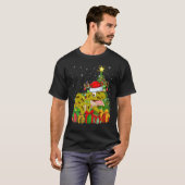 Tree Frog Xmas Holiday Santa Tree Frog Christmas T-Shirt (Vorne ganz)