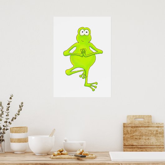 Tree Frog Yoga Tree Pose Prince Poster (Küche)