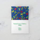 Tree Frogs Kindergeburtstag Karte (Innenseite)