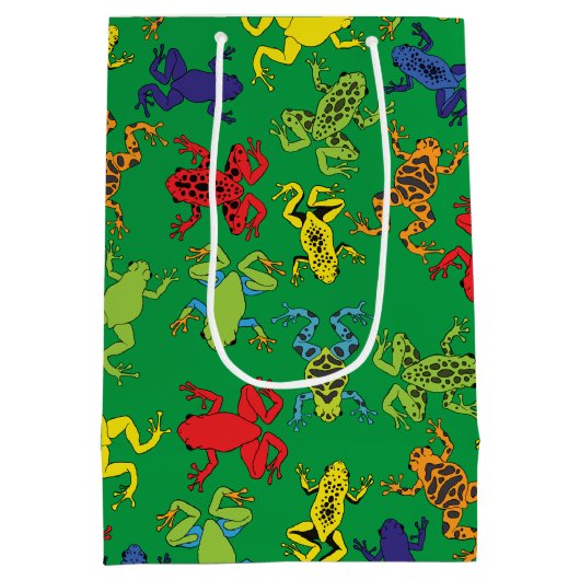 Tree Frogs Kindergeburtstag Mittlere Geschenktüte (Rückseite)