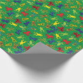 Tree Frogs Kindergeburtstag Niedlich Geschenkpapier (Ecke)