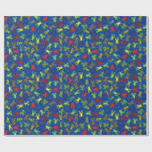 Tree Frogs Kindergeburtstag Niedlich Geschenkpapier (Flach)