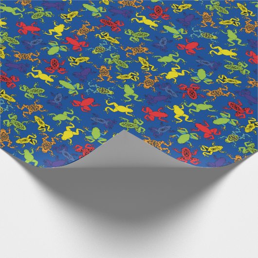 Tree Frogs Kindergeburtstag Niedlich Geschenkpapier (Ecke)