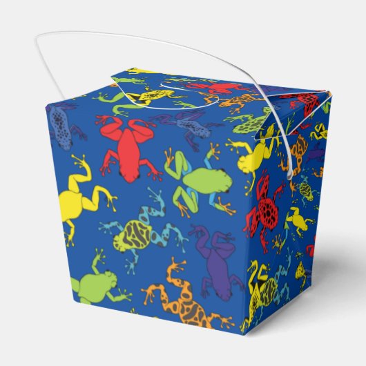 Tree Frogs Kindergeburtstag Niedlich Geschenkschachtel (Rückseite)