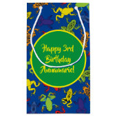 Tree Frogs Kindergeburtstag Niedlich Kleine Geschenktüte (Rückseite)
