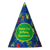 Tree Frogs Kindergeburtstag Niedlich Partyhütchen (Vorderseite)