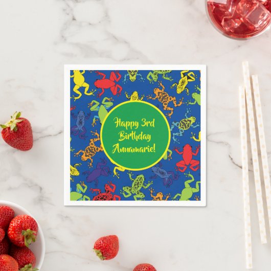 Tree Frogs Kindergeburtstag Niedlich Serviette (Beispiel)