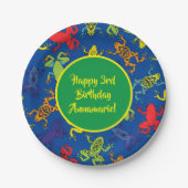 Tree Frogs Kindergeburtstag Pappteller (Vorderseite)