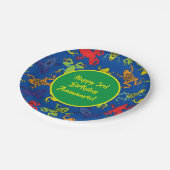 Tree Frogs Kindergeburtstag Pappteller (Schrägansicht)