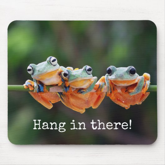 Tree Frogs Trio - Hang in There Mousepad (Vorne)