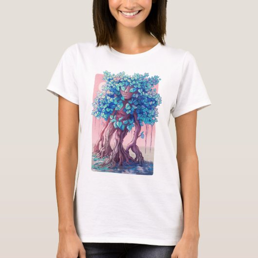 Tree Girl Surreal T-Shirt (Vorderseite)